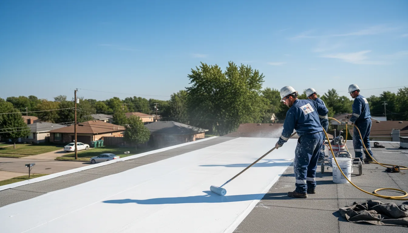 Commercial roof coating in Lynn, AR near me